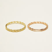 14K 18K Twist Chain Ring