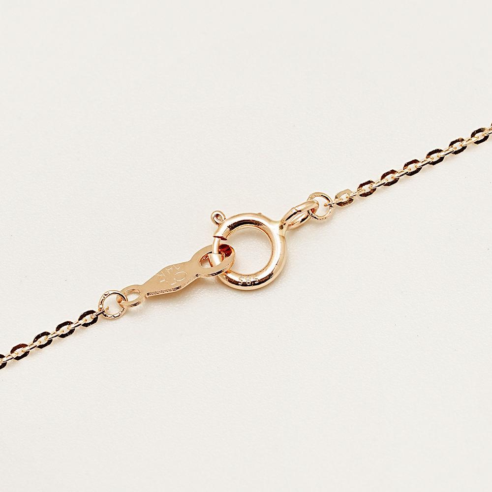 14K 18K Solid Gold Flower Elizabeth Coin Necklace