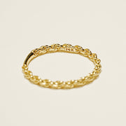 14K 18K Twist Chain Ring