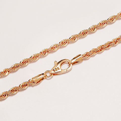 14K Gold Rope Chain Anklet Bracelet