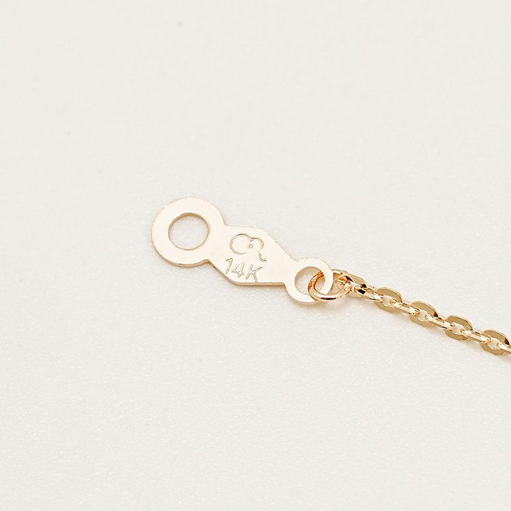 14K 18K Solid Gold Flower Elizabeth Coin Necklace