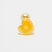 14K Gold Color Heart Candy Cartilage Earring 20G