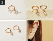 14K Gold Mini Cartilage Hoop Earring