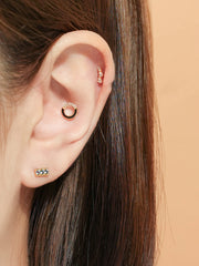14K Gold Cresendo Tiara Cartilage Earring 20G
