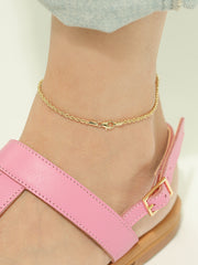 14K Gold Rope Chain Anklet Bracelet