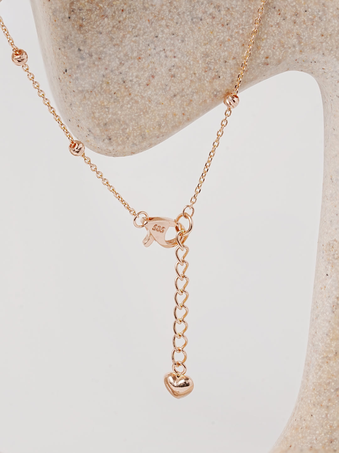 14K 18K Gold Cutting Ball Anklet
