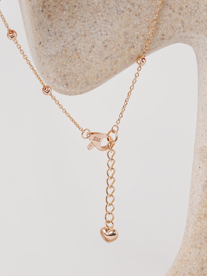 14K 18K Gold Cutting Ball Anklet