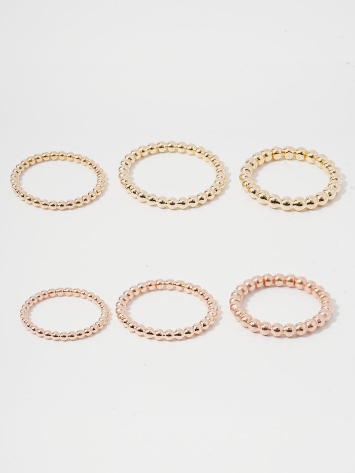 14K Layered Volume Bubble Ball Ring