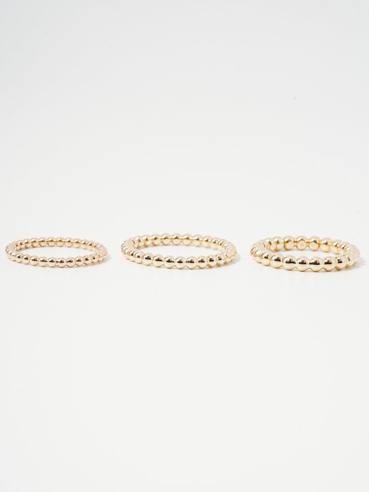 14K Layered Volume Bubble Ball Ring