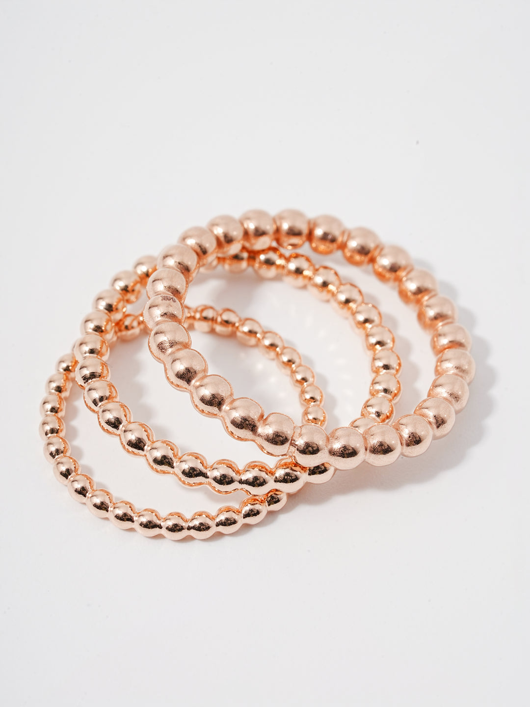 14K Layered Volume Bubble Ball Ring