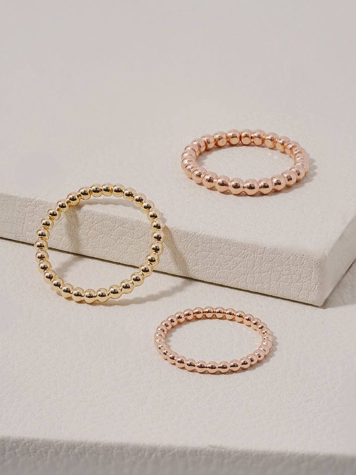 14K Layered Volume Bubble Ball Ring