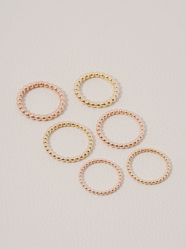 14K Layered Volume Bubble Ball Ring