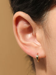 14K 18K Lucky Fish Cartilage Hoop Earring