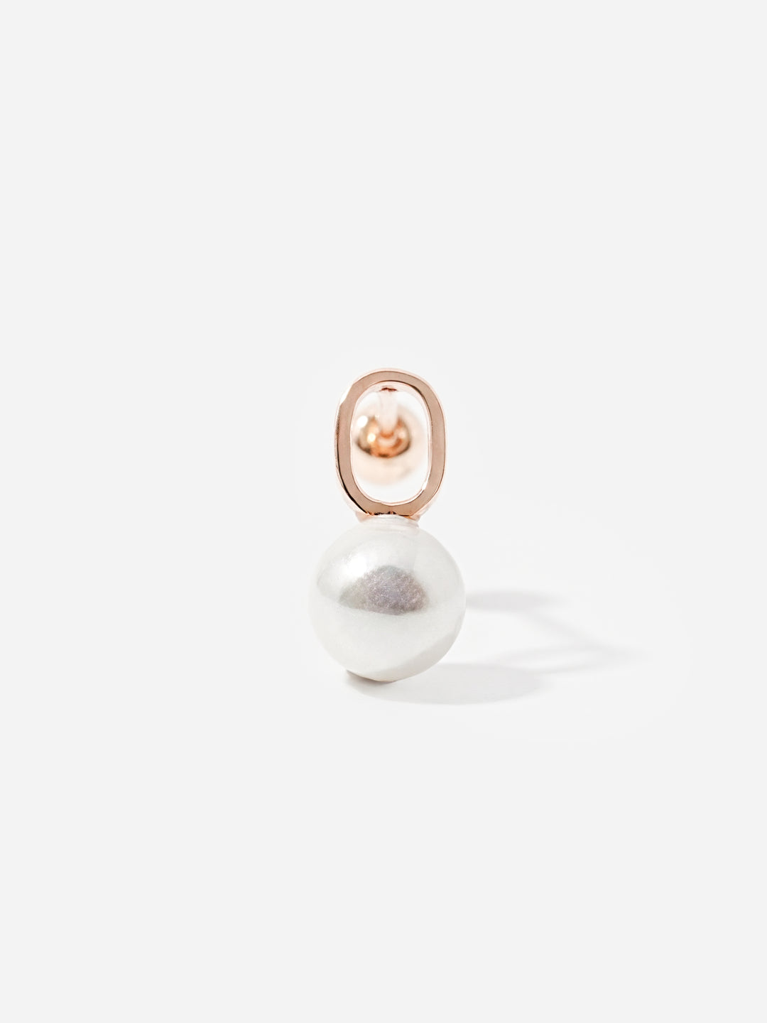 14K Solid Gold Mini Pearl Point Cartilage Earring 20G