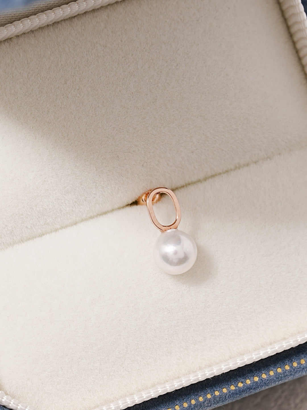 14K Solid Gold Mini Pearl Point Cartilage Earring 20G