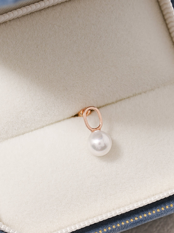 14K Solid Gold Mini Pearl Point Cartilage Earring 20G