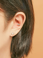 14K Blink Evil Eye Cartilage Earring 20G