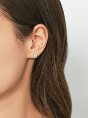 14K Gold Rhodanthe Moissanite Cartilage Earring 20G