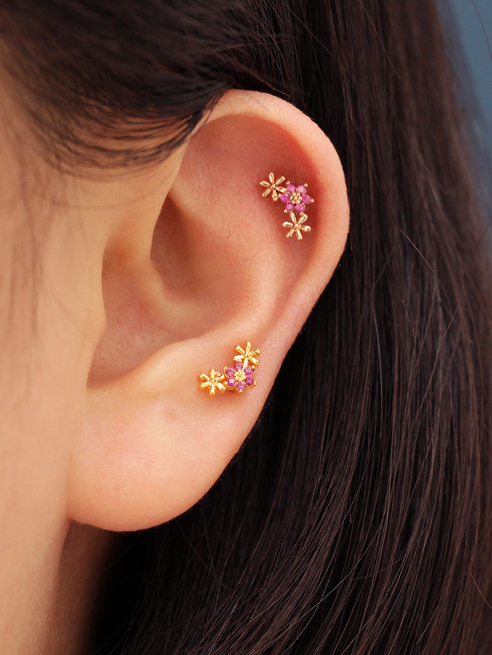 Mini Triple Daisy Piercing