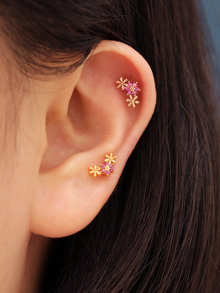 Mini Triple Daisy Piercing