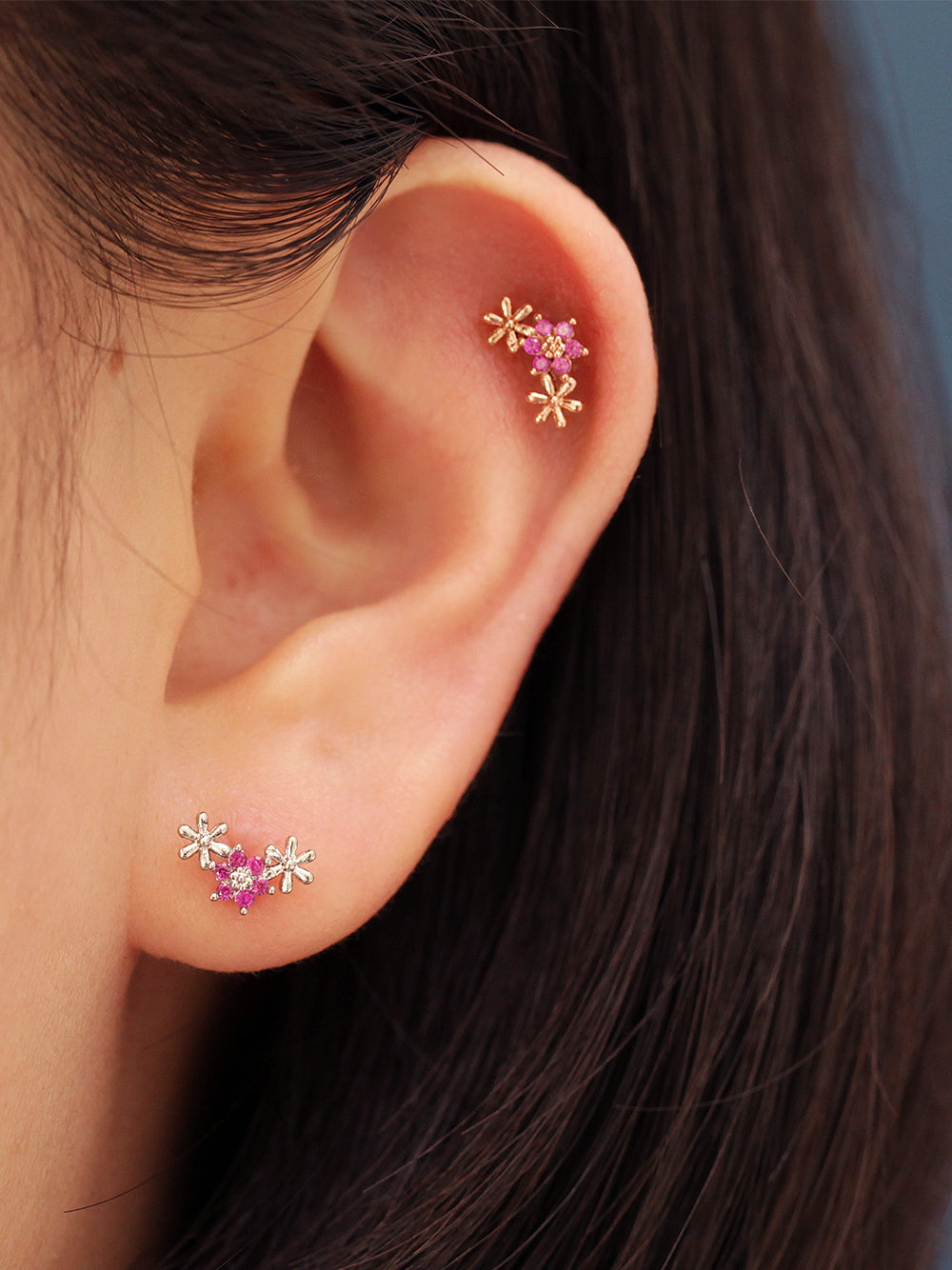 Mini Triple Daisy Piercing
