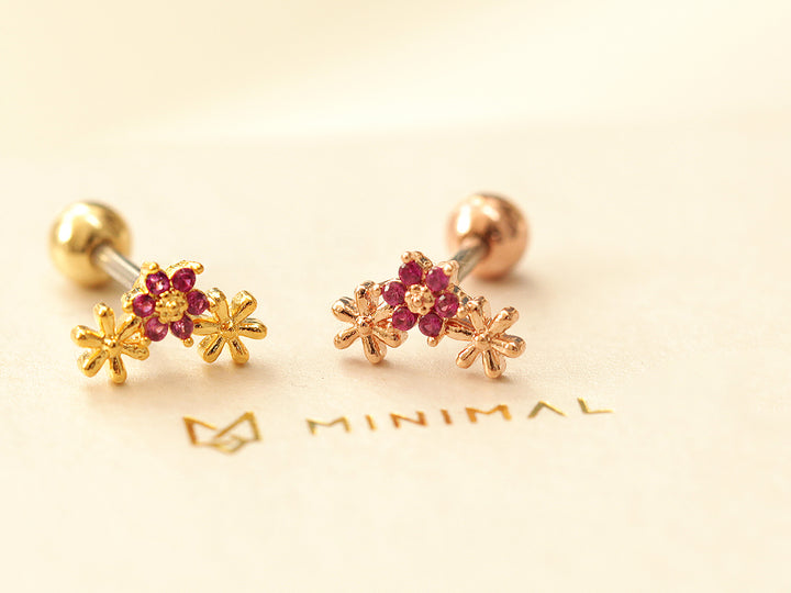 Mini Triple Daisy Piercing