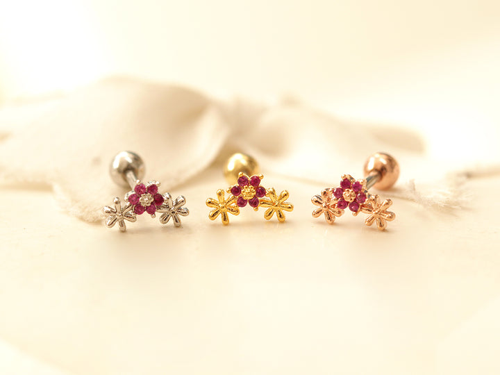 Mini Triple Daisy Piercing