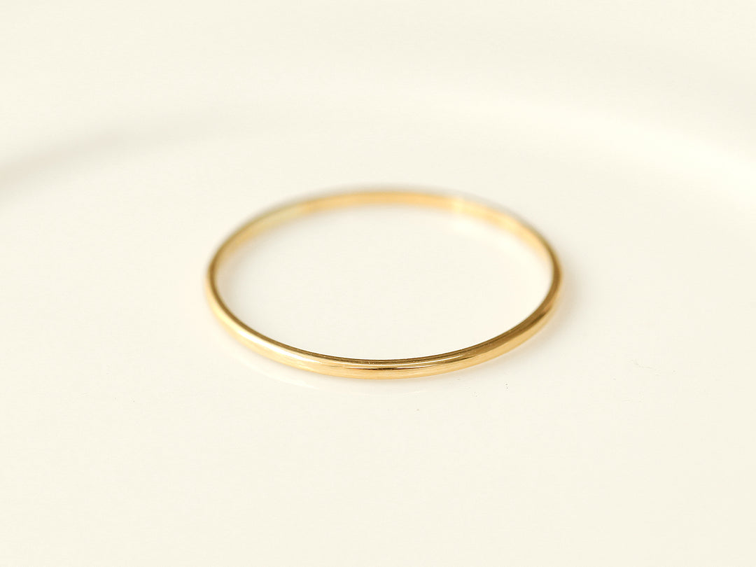 14K Gold Layered DIa Cutting Thin Ring