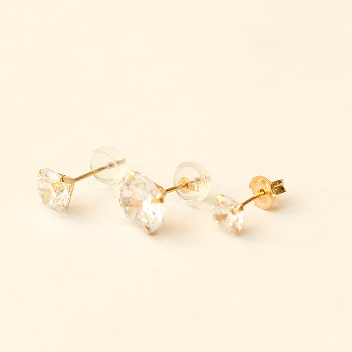 14K Gold Daily Cubic Earring