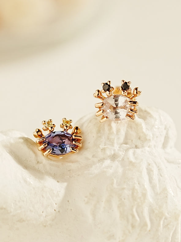 14K Gold Mini Crab Cartilage Earring 18G