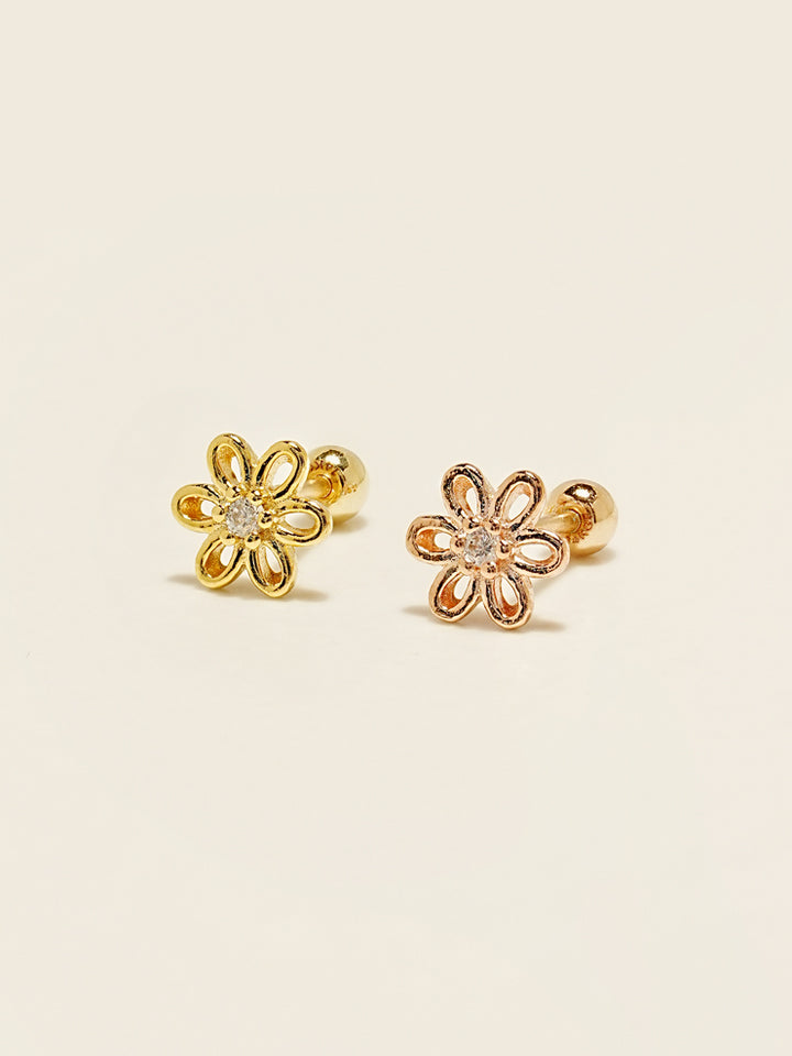 14KGF Flower Dream Earring 20G