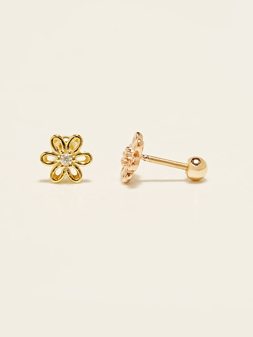 14KGF Flower Dream Earring 20G