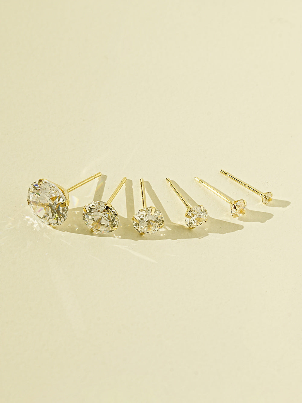 14K Gold Daily Cubic Earring