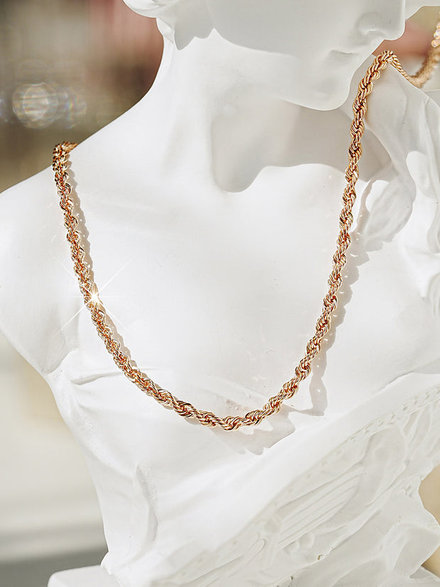 14K 18K Rope Chain Necklace