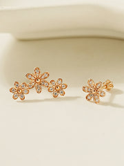 14K Gold Elysee Flower Cartilage Earring 18G16G