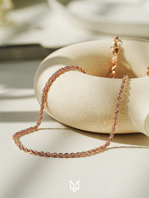 14K 18K Rope Chain Necklace