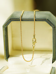 14K Gold Rope Chain Anklet Bracelet