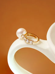 14K 18K Tiffany Waterfresh Pearl Cartilage Hoop Earring