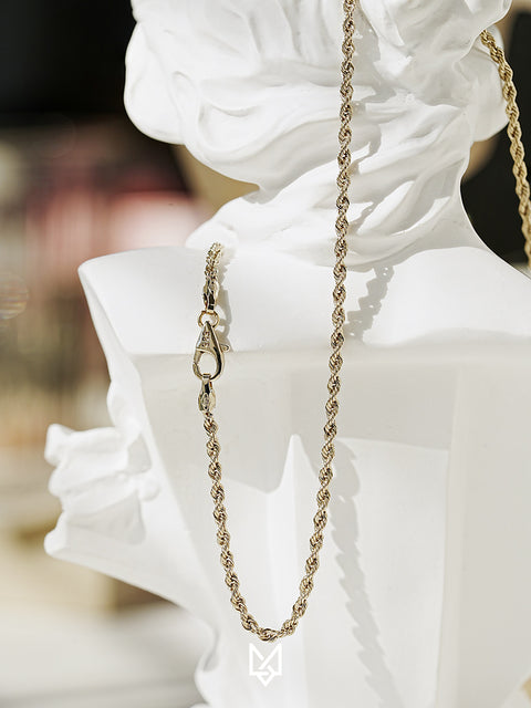 14K 18K Rope Chain Necklace