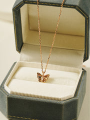 14K 18K Gold Sweet Butterfly Necklace