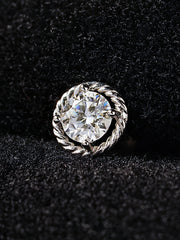 14K Gold Angel Ring Moissanite Cartilage Earring 20G18G16G