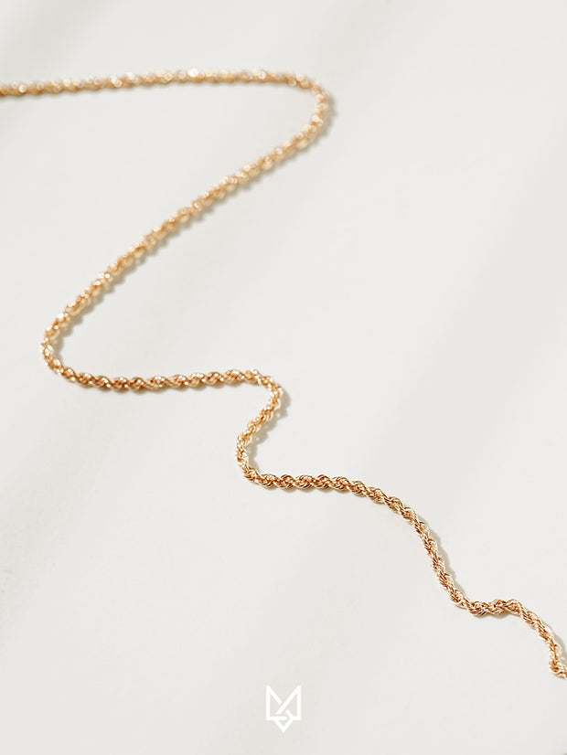 14K 18K Rope Chain Necklace
