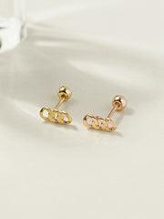 14K Gold Simple Chain Cartilage Earring 20G