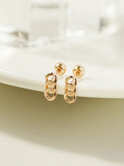 14K Gold Simple Chain Cartilage Earring 20G