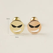 14K Gold Enamel Sunglasses Smile Cartilage Earring 20G