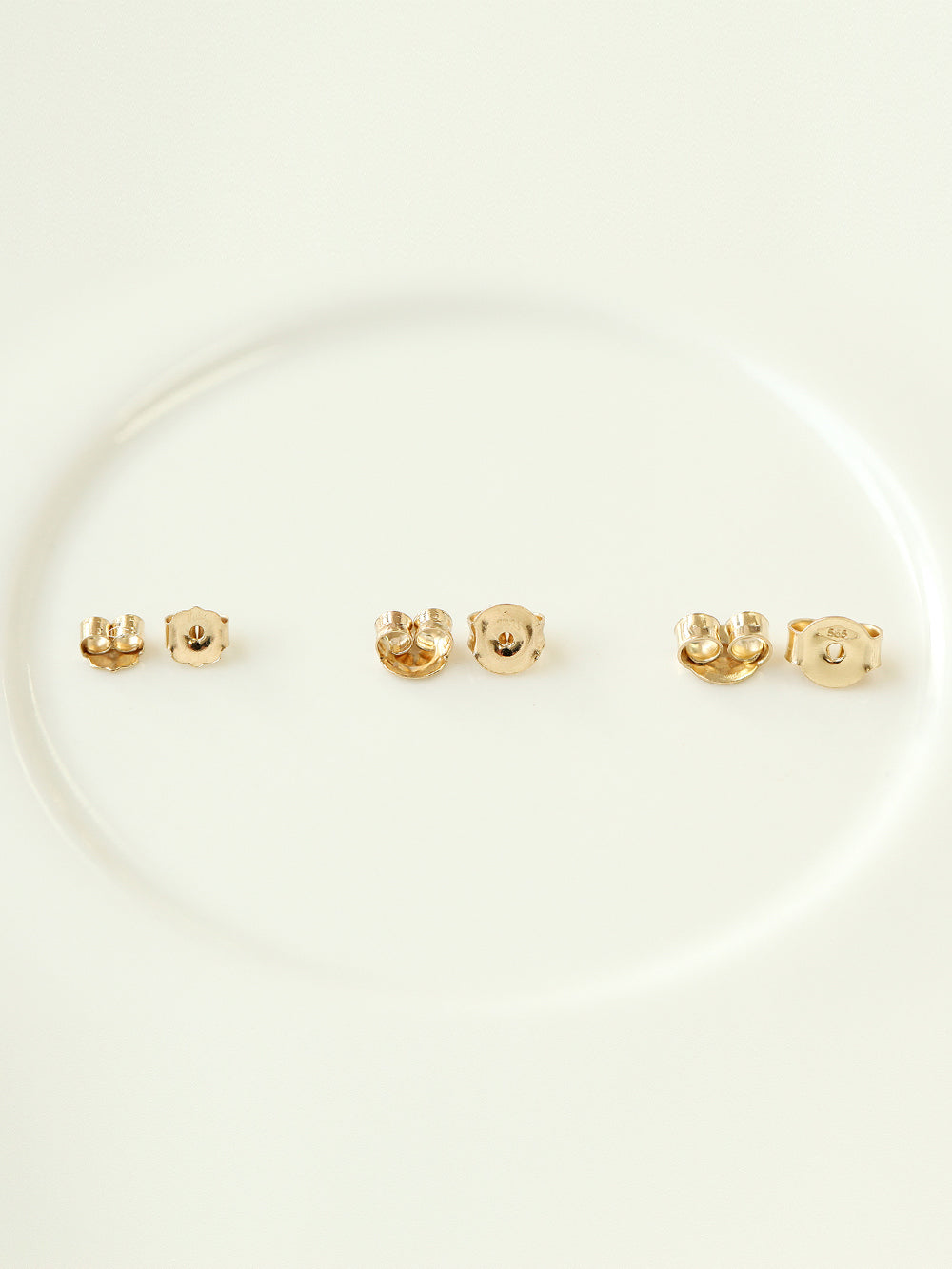 14K Gold Earring Butterfly Back S,M,L
