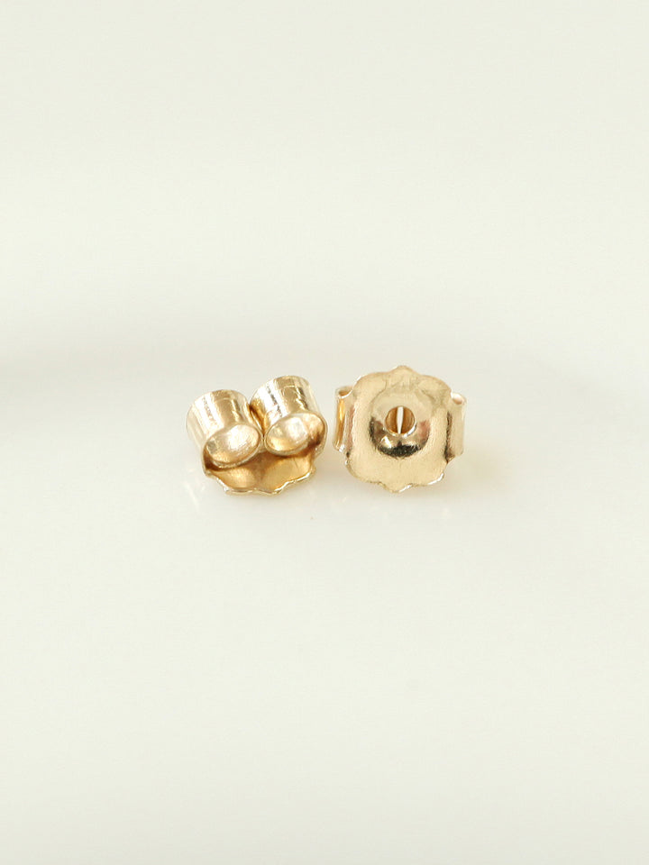 14K Gold Earring Butterfly Back S,M,L
