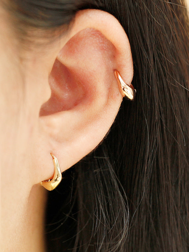 14K Gold Daily Volume Cartilage Hoop Earring