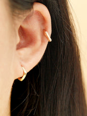14K Gold Daily Volume Cartilage Hoop Earring