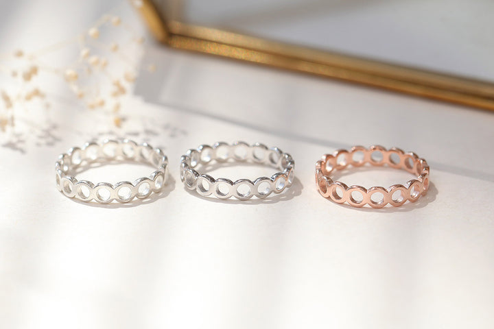 925 Silver Open Circle Ring
